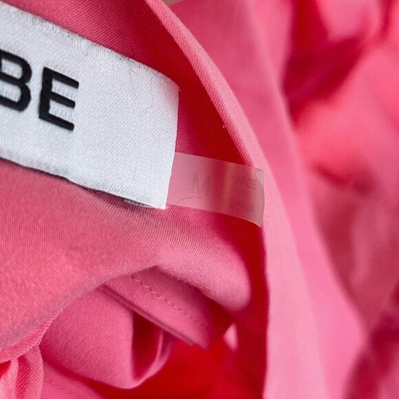 DO+BE Womens Sleeveless High Neck Pleated Halter Maxi Dress Pink M Tie Y18606 - Picture 5 of 10